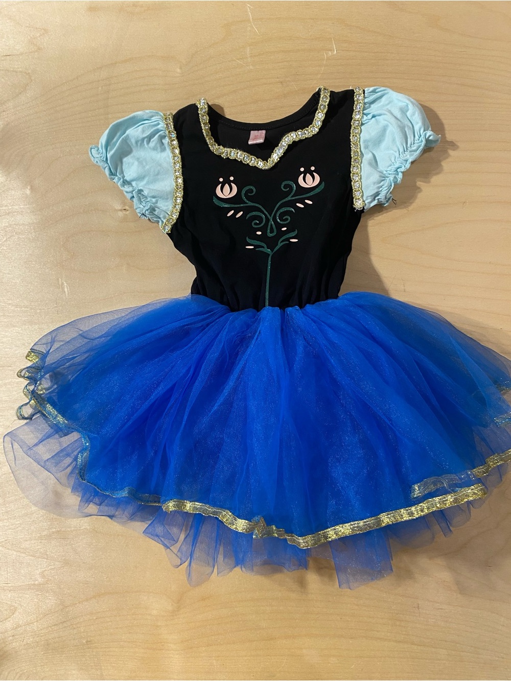 Simtree Kids Blue & Black Princess Tutu Costume 4T /110 (RN)